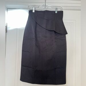 Brandon Maxwell Black Pencil Skirt